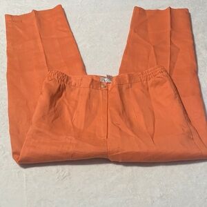 Lino USA Orange Women's Pantsuit %100 Linen